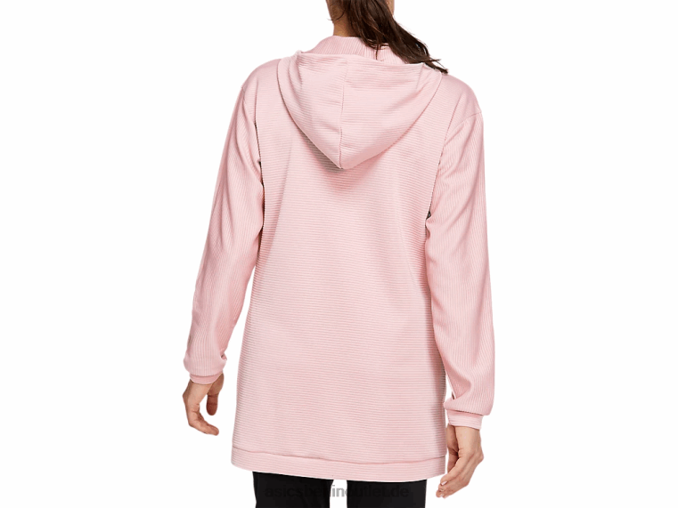 Damen-Kapuzenpullover aus Thermopolis-Fleece mit durchgehendem Reißverschluss BL4N4143Asics Ingwer-Pfirsich