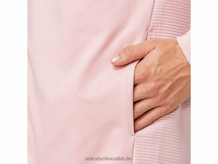 Damen-Kapuzenpullover aus Thermopolis-Fleece mit durchgehendem Reißverschluss BL4N4143Asics Ingwer-Pfirsich