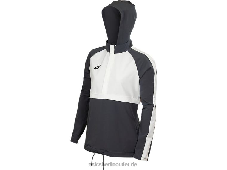 Damen-Trainingsoberteil aus Stretchgewebe BL4N4088Asics Team Steel Grey/Team White