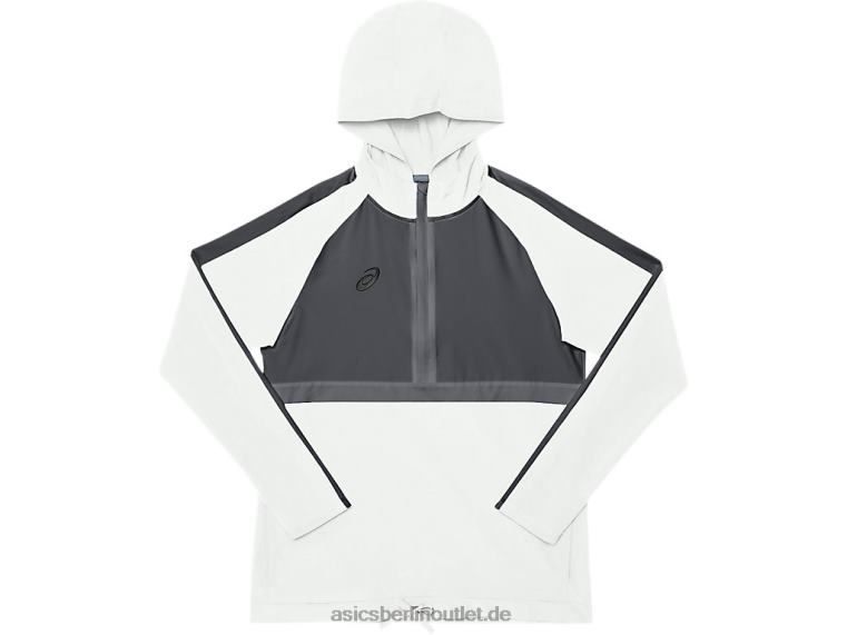 Damen-Trainingsoberteil aus Stretchgewebe BL4N4088Asics Team Steel Grey/Team White