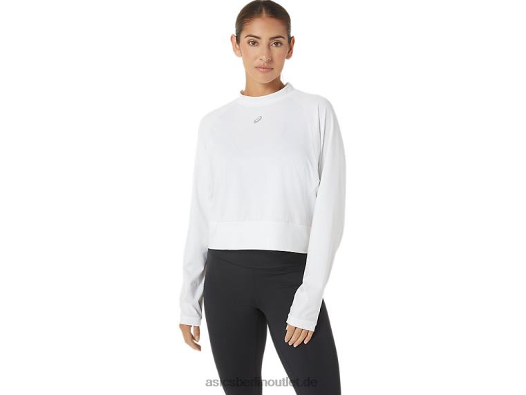 Damen, der neue starke, wiederverwendete Pullover BL4N2690Asics Weiss