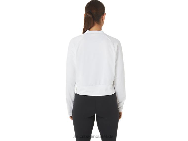 Damen, der neue starke, wiederverwendete Pullover BL4N2690Asics Weiss