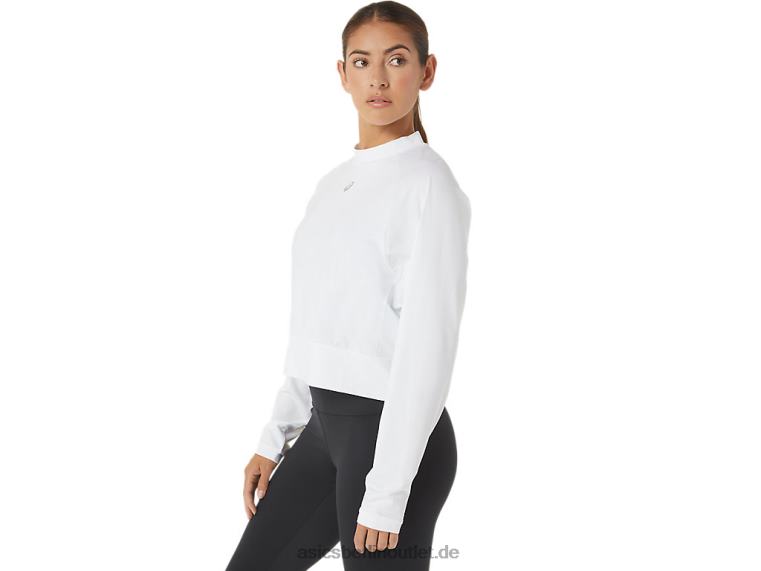 Damen, der neue starke, wiederverwendete Pullover BL4N2690Asics Weiss