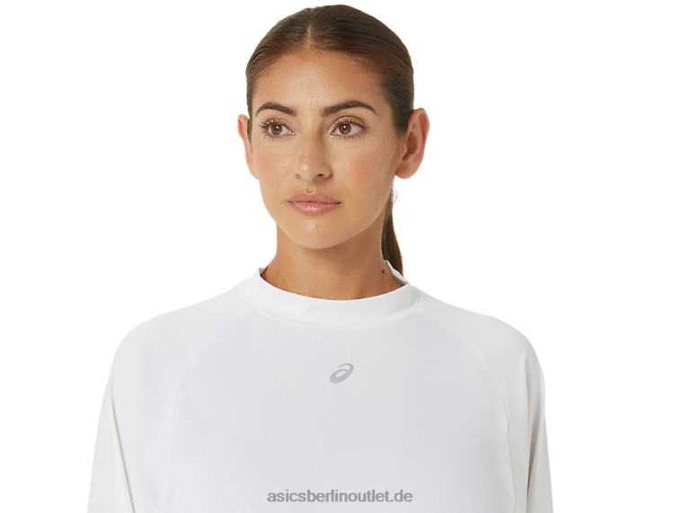 Damen, der neue starke, wiederverwendete Pullover BL4N2690Asics Weiss
