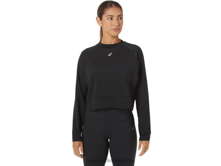 Damen, der neue starke, wiederverwendete Pullover BL4N2693Asics Schwarz