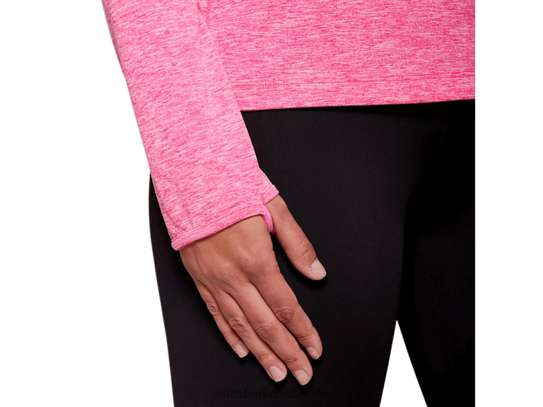 Dorai-Oberteil mit Viertelreißverschluss für Damen BL4N4206Asics Rosa Glo Heather