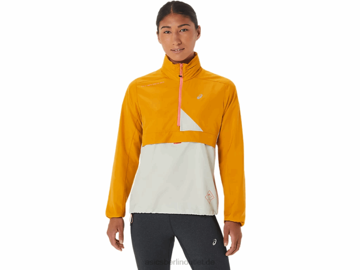 Fujitrail-Anorak für Damen BL4N2568 AsicsSandsturm/leichter Salbei