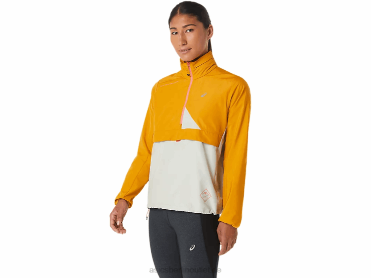 Fujitrail-Anorak für Damen BL4N2568 AsicsSandsturm/leichter Salbei