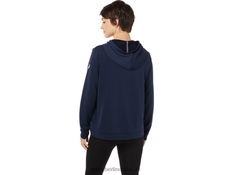 Lam-Kapuzenpullover für Damen BL4N3615Asics Team Marine