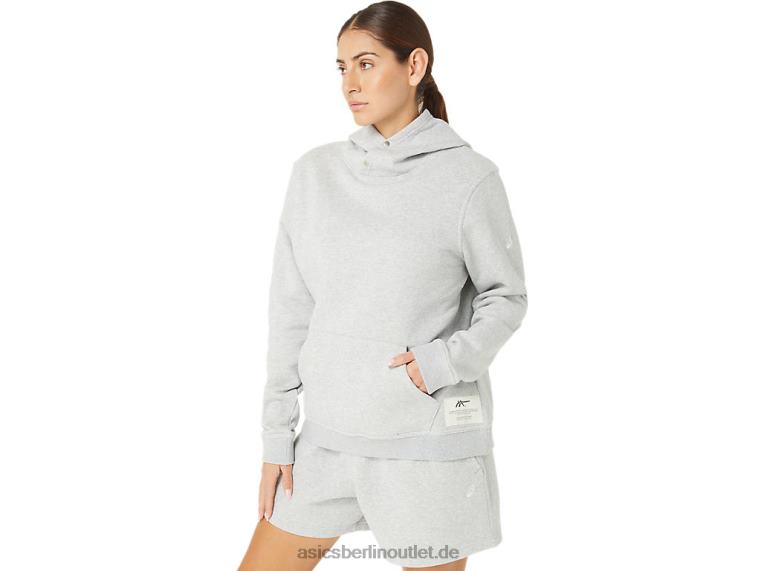 Sunday Sana Fleece-Kapuzenpullover für Damen BL4N2178Asics hellgraues Heidekraut