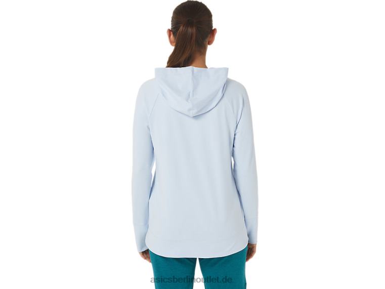 Tech-Pullover-Hoodie für Damen BL4N2767Asics weicher Himmels-Spacedye