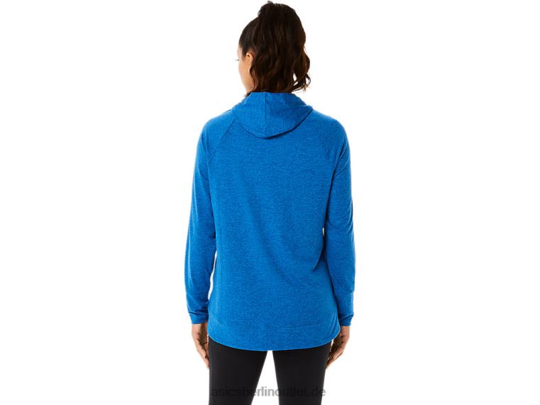 Tech-Pullover-Hoodie für Damen BL4N3320Asics Lake Drive SpaceDye/Klarblau