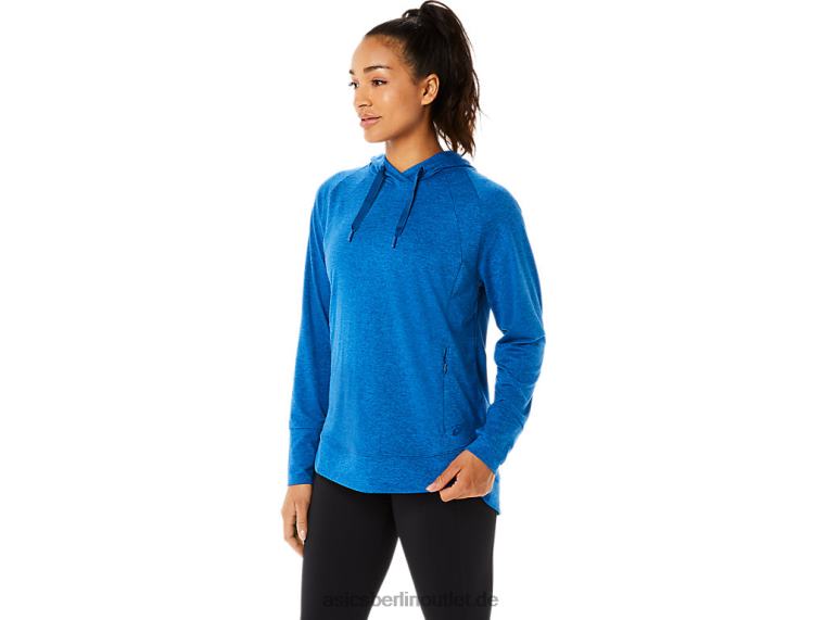 Tech-Pullover-Hoodie für Damen BL4N3320Asics Lake Drive SpaceDye/Klarblau