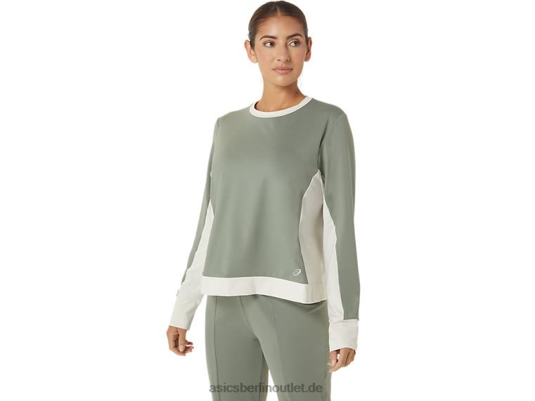 Umfunktioniertes Schlagoberteil für Damen BL4N2777Asics Flechtengrün/Birke