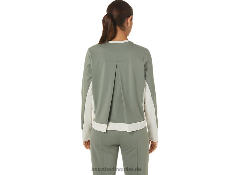 Umfunktioniertes Schlagoberteil für Damen BL4N2777Asics Flechtengrün/Birke