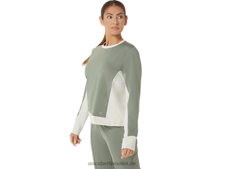 Umfunktioniertes Schlagoberteil für Damen BL4N2777Asics Flechtengrün/Birke