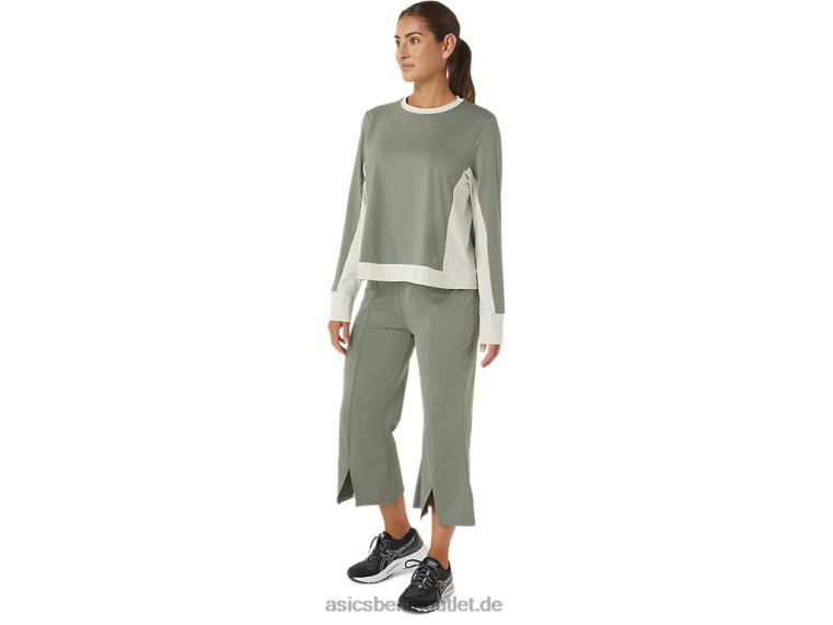 Umfunktioniertes Schlagoberteil für Damen BL4N2777Asics Flechtengrün/Birke