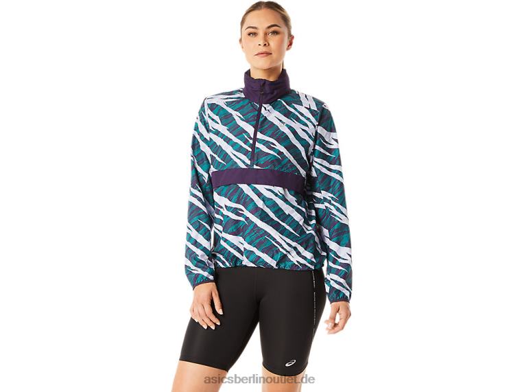 Wild-Camouflage-Anorak für Damen BL4N3071Asics Nachtschatten/Samtkiefer