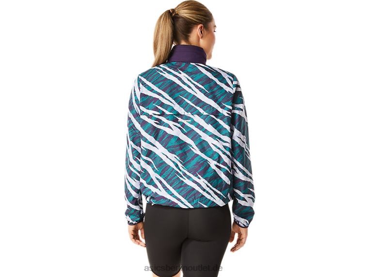 Wild-Camouflage-Anorak für Damen BL4N3071Asics Nachtschatten/Samtkiefer