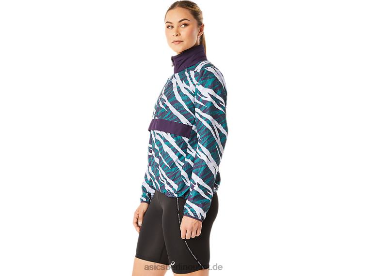 Wild-Camouflage-Anorak für Damen BL4N3071Asics Nachtschatten/Samtkiefer