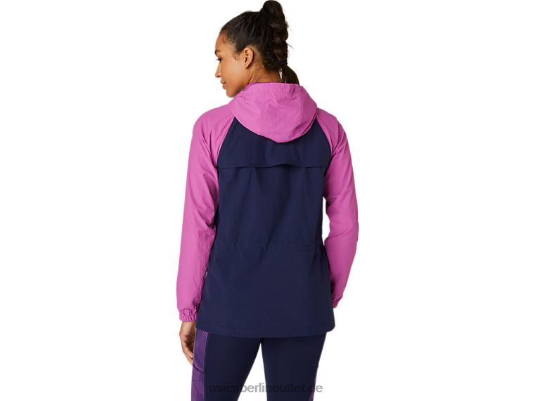 Anorakjacke für Damen BL4N4114Asics digitale Traube/Peacoat
