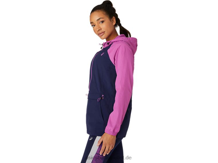 Anorakjacke für Damen BL4N4114Asics digitale Traube/Peacoat