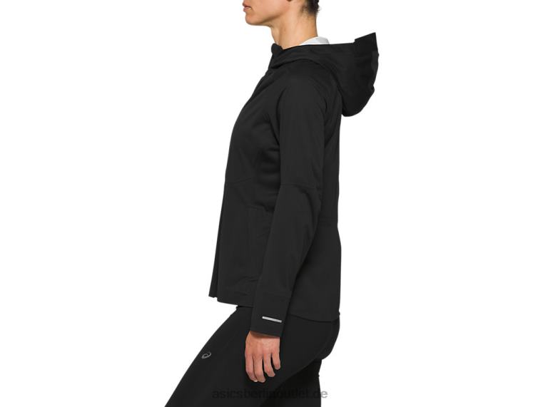 Beschleunigungsjacke für Damen BL4N4193Asics Leistung schwarz