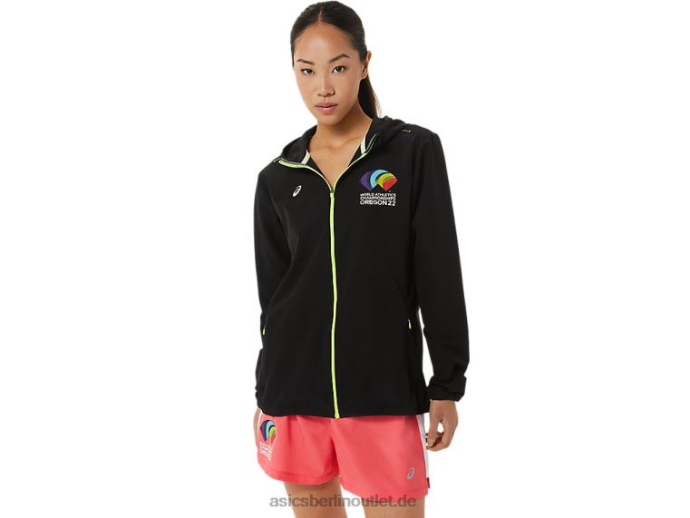 Damen-Fertigset Jacke wch BL4N3222Asics Leistung schwarz