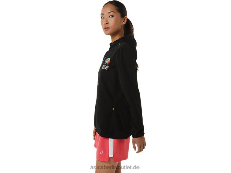 Damen-Fertigset Jacke wch BL4N3222Asics Leistung schwarz