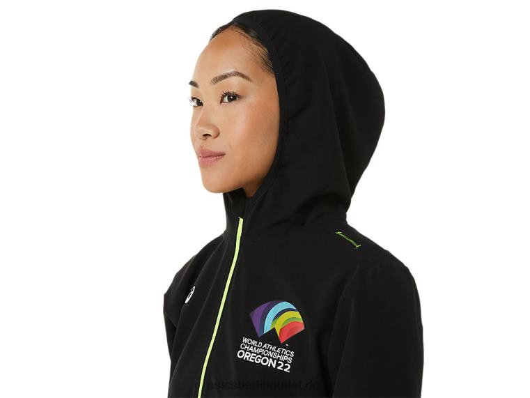 Damen-Fertigset Jacke wch BL4N3222Asics Leistung schwarz