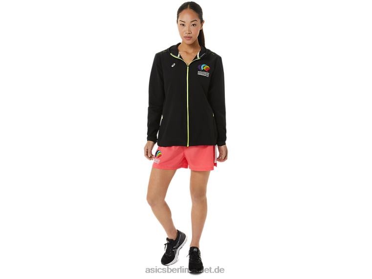Damen-Fertigset Jacke wch BL4N3222Asics Leistung schwarz