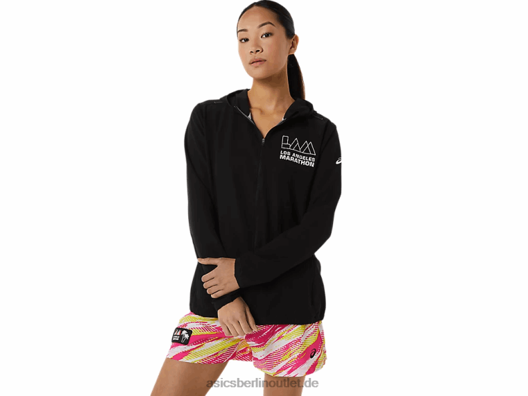 Damen-Konfektionsjacke Lam BL4N3311Asics Leistung schwarz