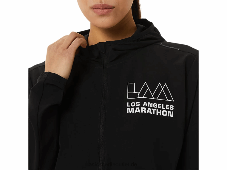 Damen-Konfektionsjacke Lam BL4N3311Asics Leistung schwarz
