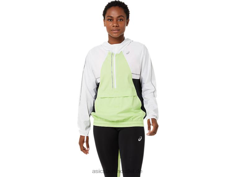 Damen-Lite-Show-Jacke BL4N3270Asics strahlend weiß/lindgrün