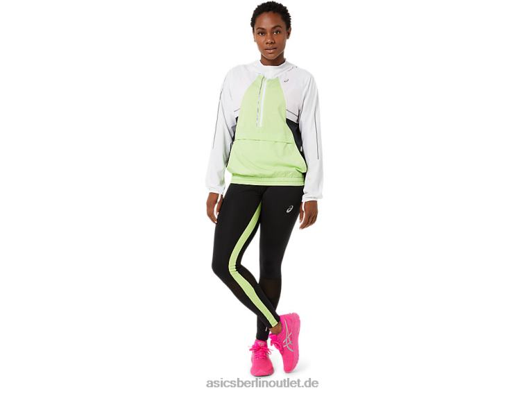 Damen-Lite-Show-Jacke BL4N3270Asics strahlend weiß/lindgrün