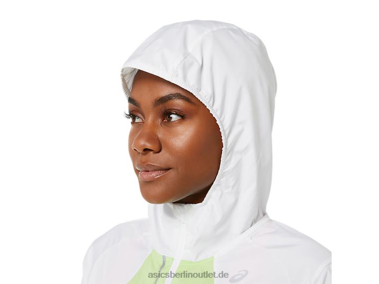 Damen-Lite-Show-Jacke BL4N3270Asics strahlend weiß/lindgrün