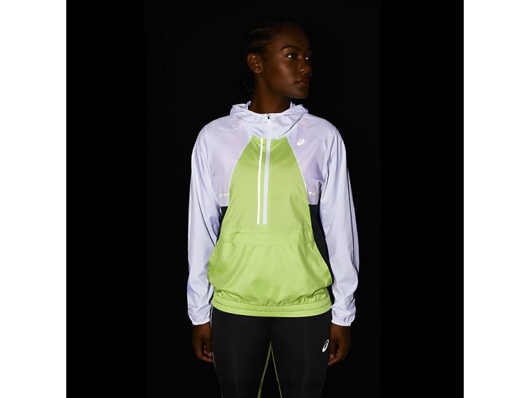 Damen-Lite-Show-Jacke BL4N3270Asics strahlend weiß/lindgrün
