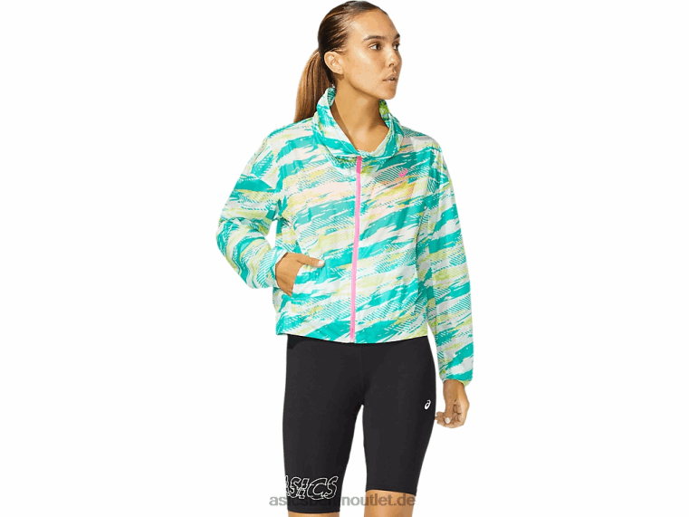 Farbinjektionsjacke für Damen BL4N3962Asics baltisches Juwel