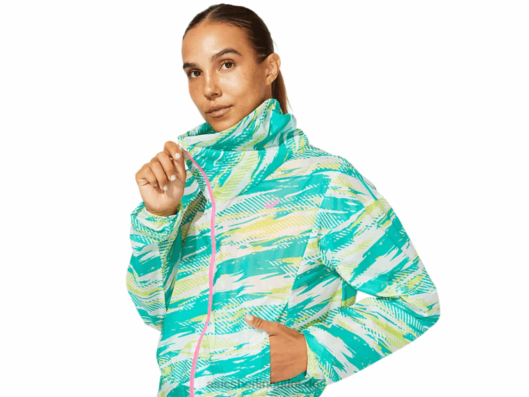 Farbinjektionsjacke für Damen BL4N3962Asics baltisches Juwel