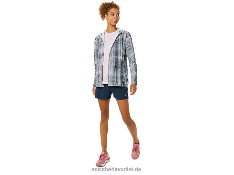Fertige Grafikjacke für Damen BL4N3480Asics französischer Blaudruck/kaum rosa