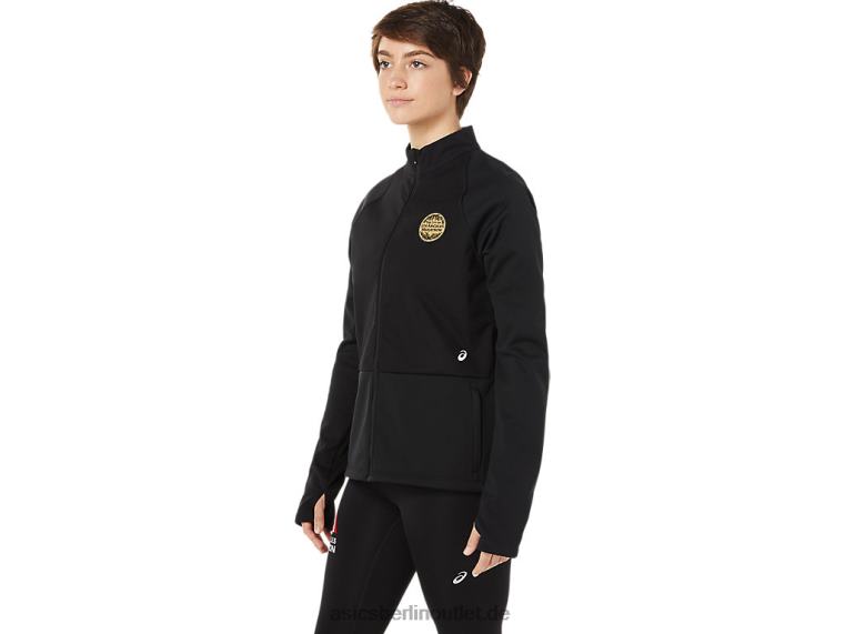 Lammjacke für Damen BL4N3622Asics Leistung schwarz