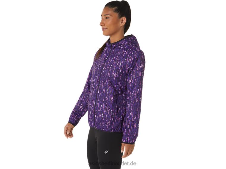 Packbare Damenjacke BL4N2771Asics Orchideenpinselstrich/Nachtschatten