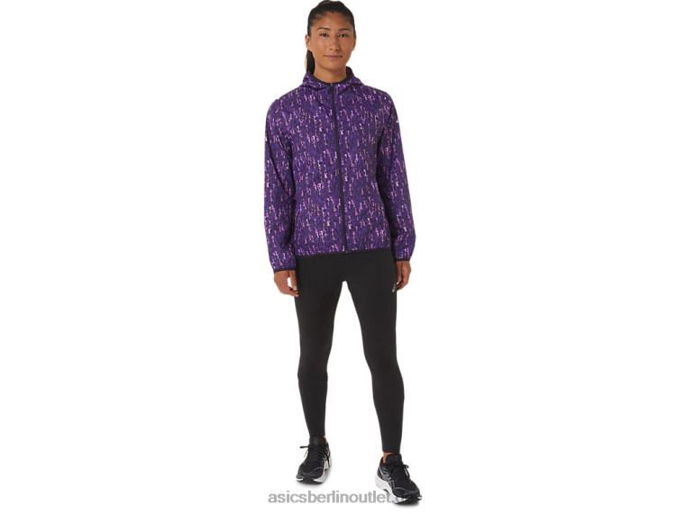 Packbare Damenjacke BL4N2771Asics Orchideenpinselstrich/Nachtschatten