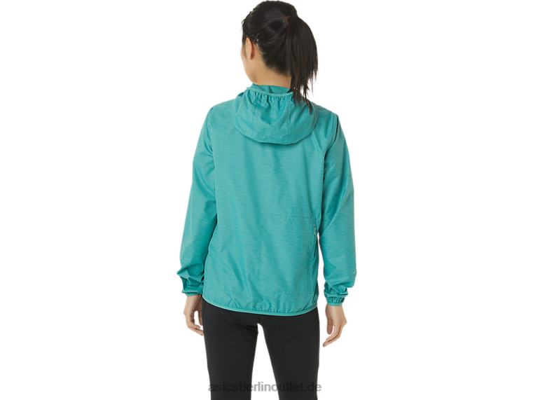 Packbare Damenjacke BL4N3385Asics Salbei SpaceDye/klares Blau
