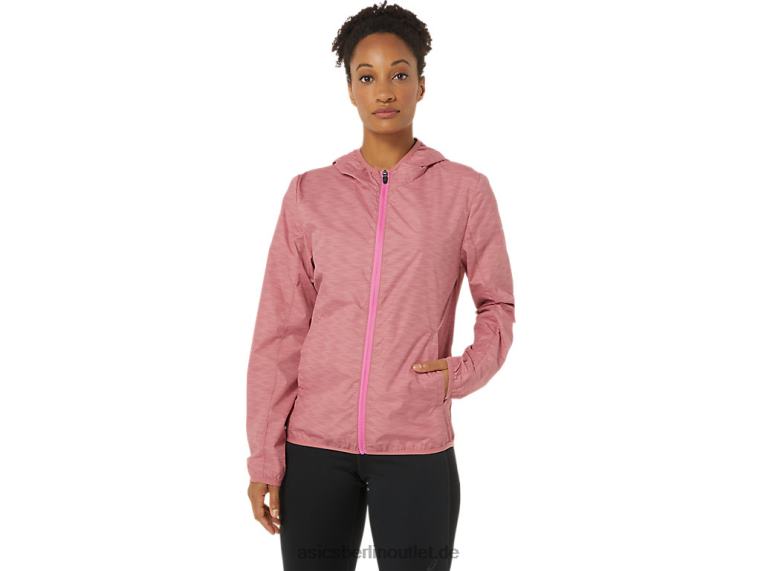 Packbare Damenjacke BL4N3858Asics rauchiger Rosen-SpaceDye/Drachenfrucht