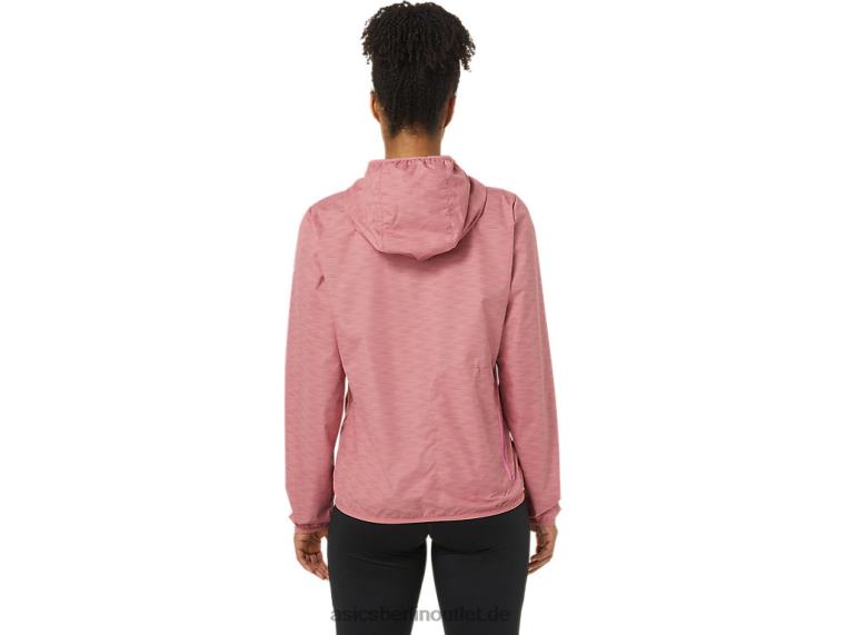 Packbare Damenjacke BL4N3858Asics rauchiger Rosen-SpaceDye/Drachenfrucht