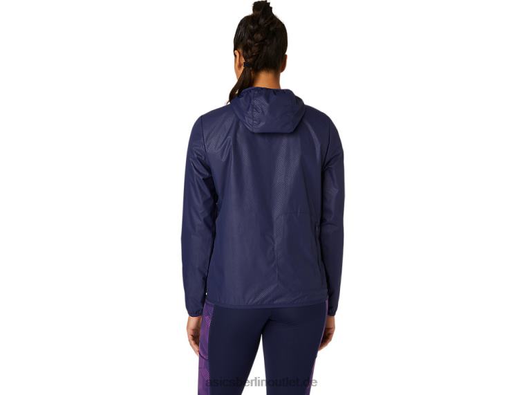 Packbare Damenjacke BL4N4101Asics Peacoat-Prägung
