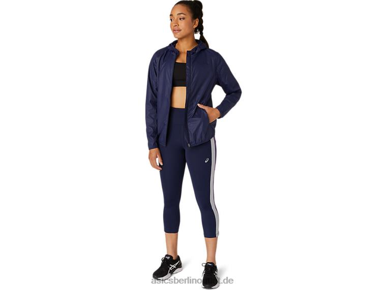 Packbare Damenjacke BL4N4101Asics Peacoat-Prägung