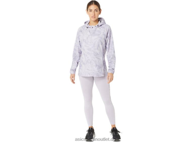 Packbare Pr Lyte-Jacke für Damen BL4N2318Asics Dämmerungsvioletter Sumi-Tropfen