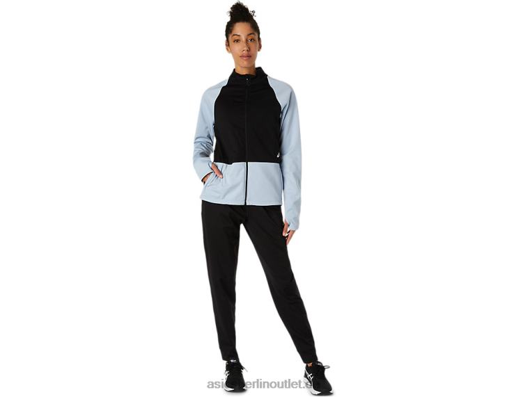 Thermostorm-Jacke mit durchgehendem Reißverschluss für Damen BL4N3638Asics Nebel/Performance-Schwarz
